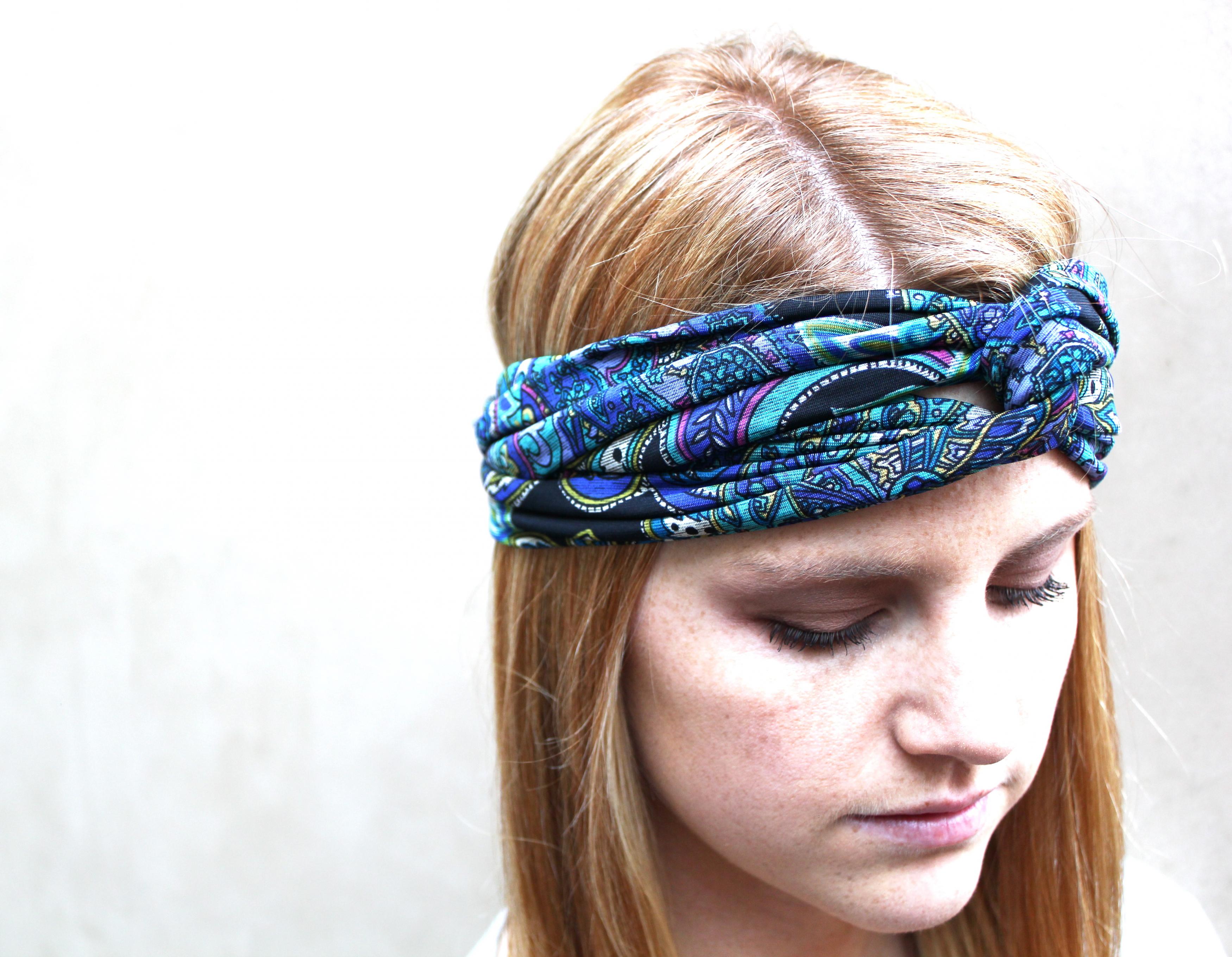 Headband, Knotted Headband, Teal, Black, Purple, Pink on Luulla